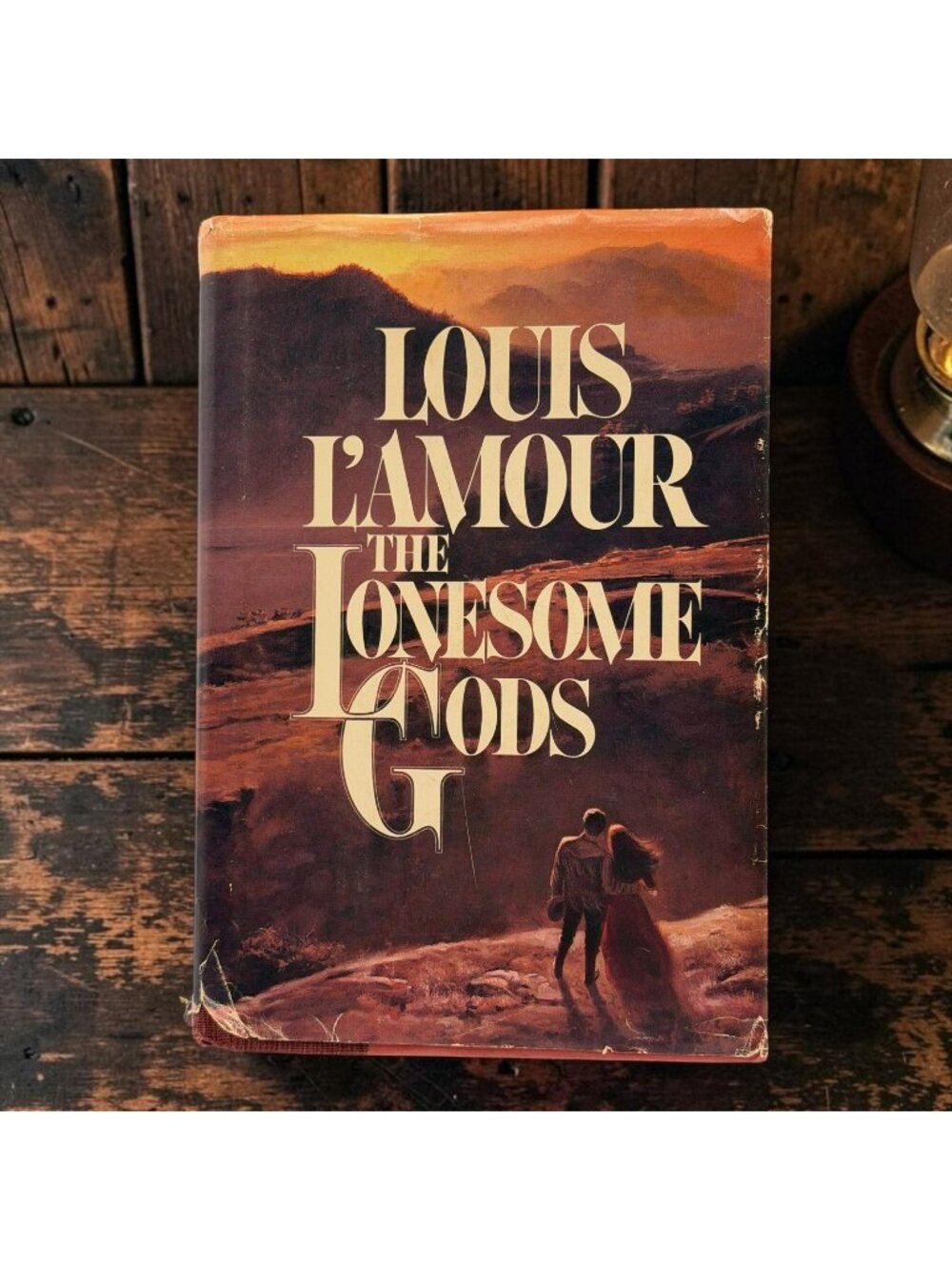Louis LAmour The Lonesome Gods Hardcover Book Dust Jacket Bantam Edition